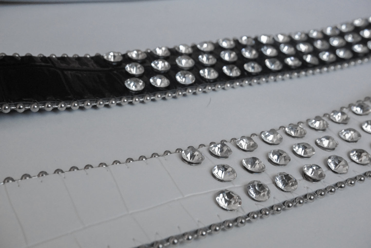 Rhinestone Leather  Belt