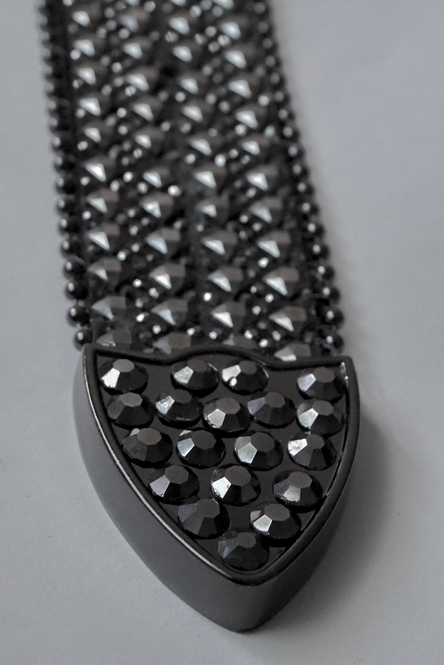 Black Charcoal Studded Belt