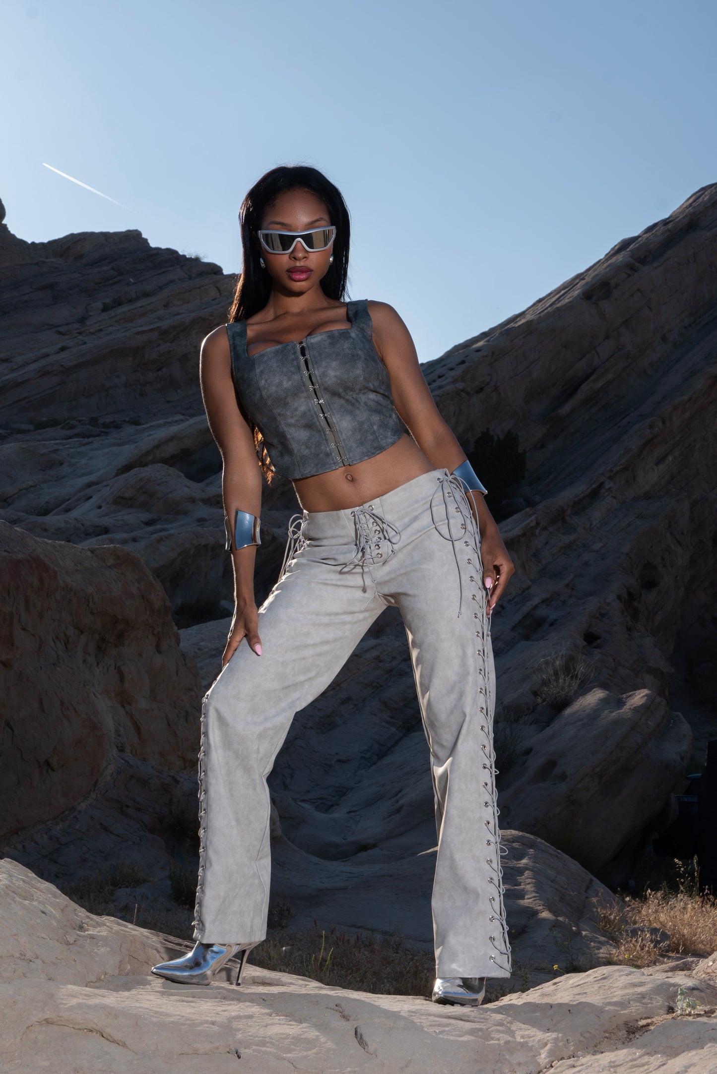 Suki Lace Up Pants