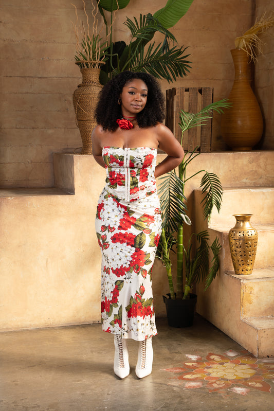 Scarlet Garden Maxi Skirt