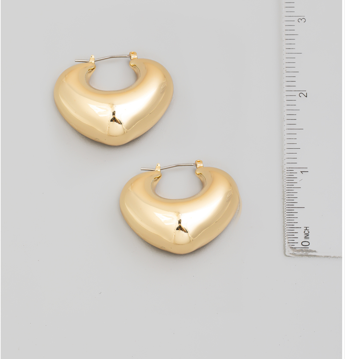 Puffy Triangle Pincatch Hoop Earrings