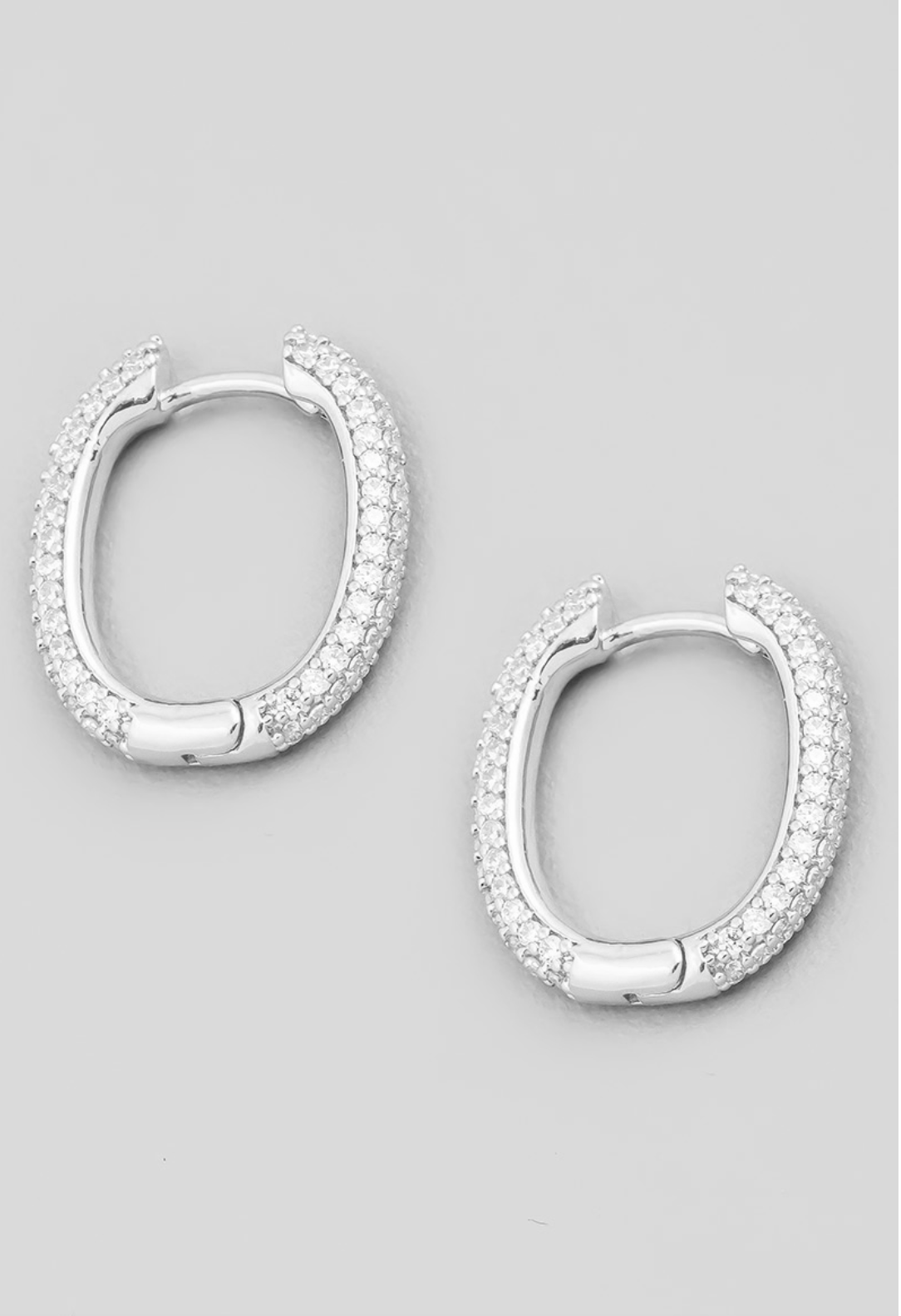 Mini CZ Pincatch Huggie Earrings