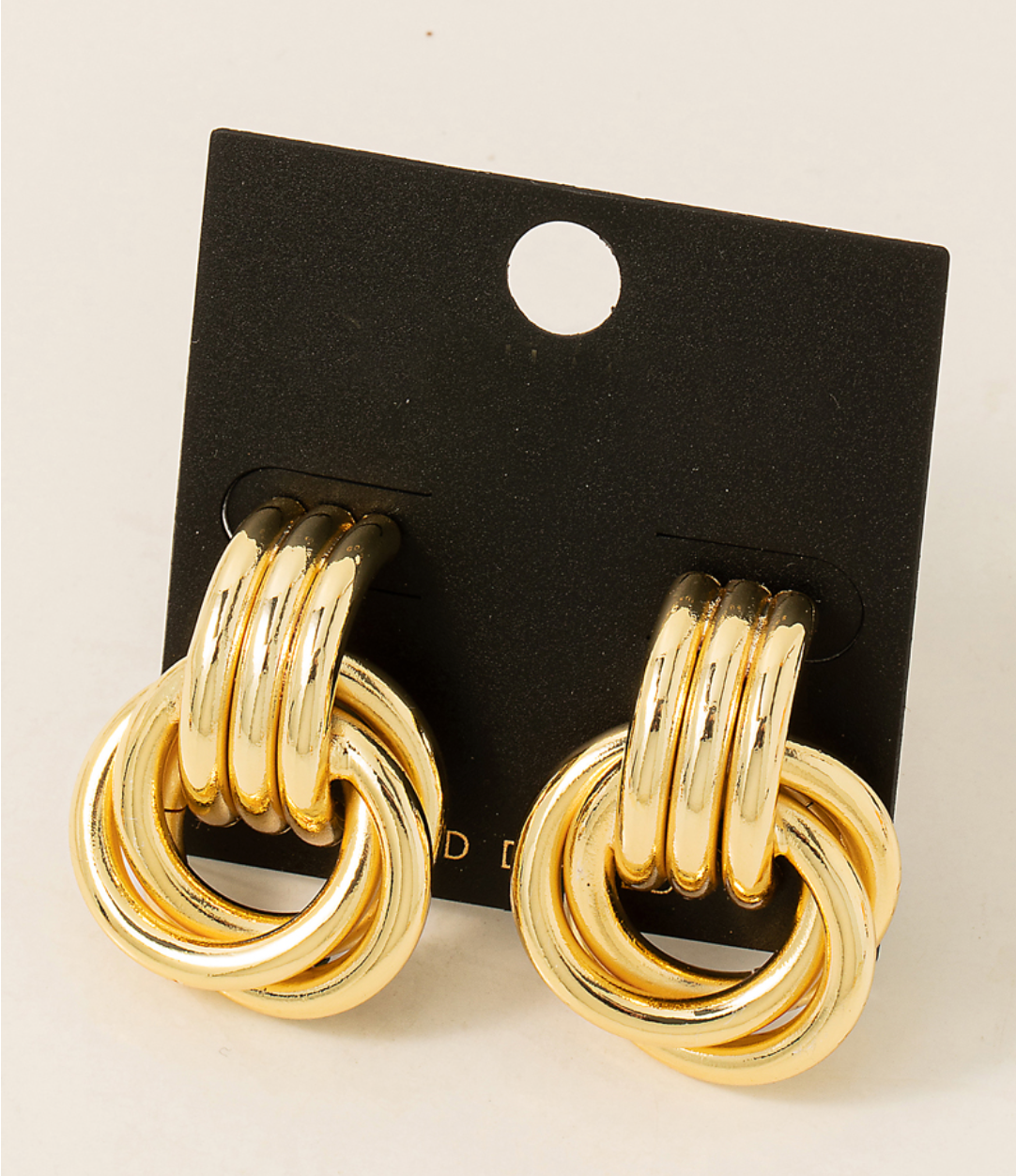 Interlinked Hoop Drop Earring