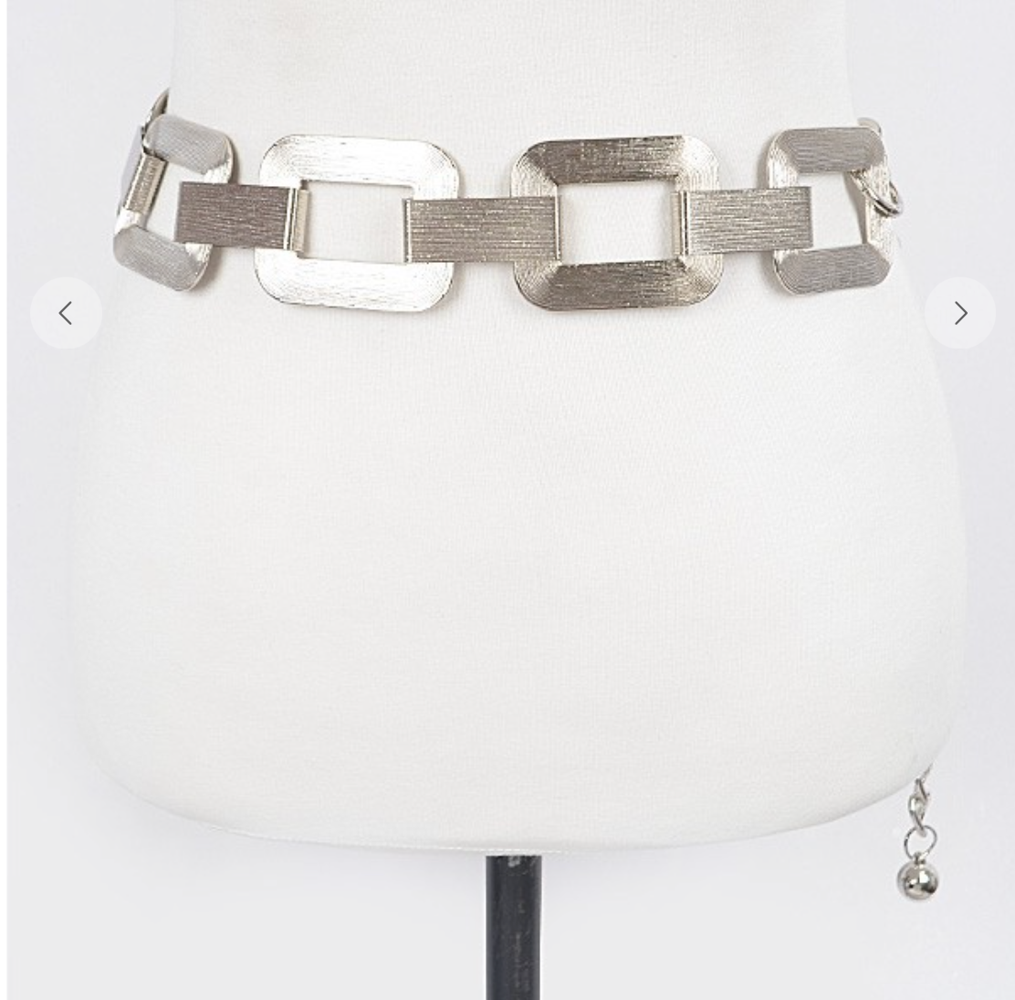 Multi Square Metal Chain Belt